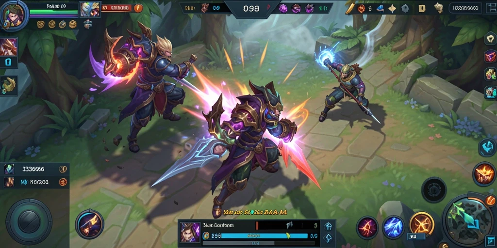 Tampilan seru gameplay MOBA dari 333666.