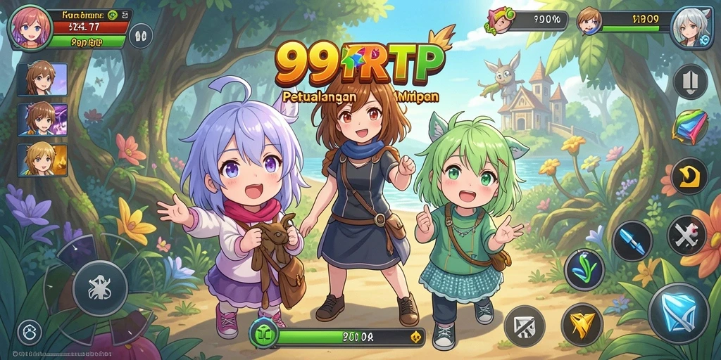 Screenshot 99RTP yang menampilkan aksi gameplay penuh warna.