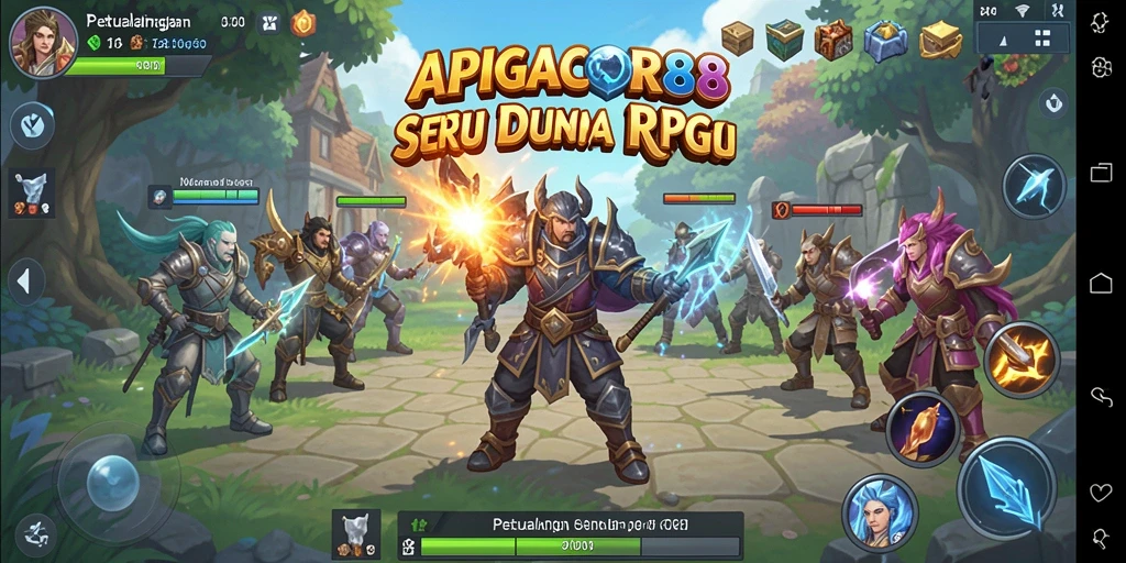 Tampilan menawan dari gameplay RPG APIGACOR88 yang penuh aksi.
