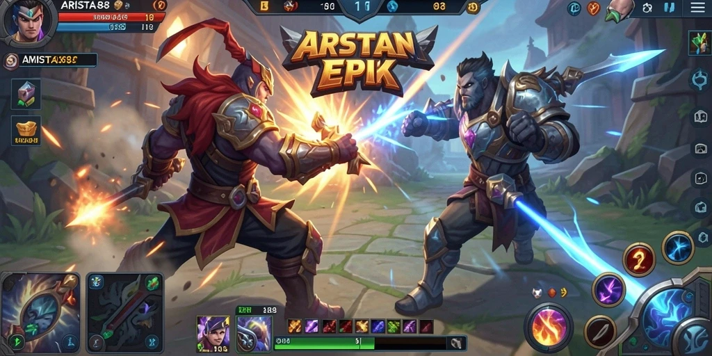 Tampilan gameplay ARISTA88 yang menarik dan dinamis.
