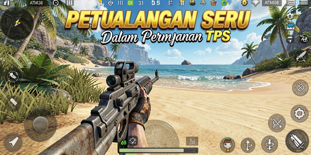 Tampilan gameplay seru dalam ATM138 dengan aksi mendebarkan.