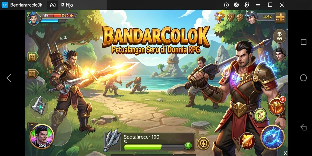 Tampilan menakjubkan dari gameplay RPG BANDARCOLOK.