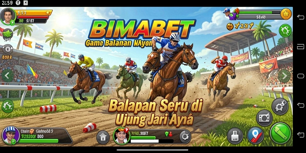 Tampilkan aksi balapan menegangkan dalam BIMABET.
