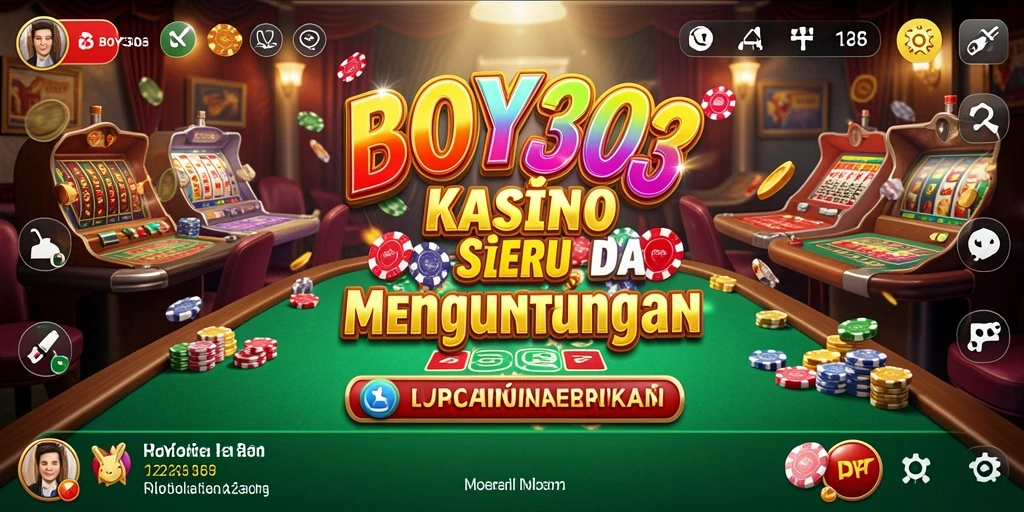 Tampilan permainan Kasino yang mengasyikkan di BOY303.