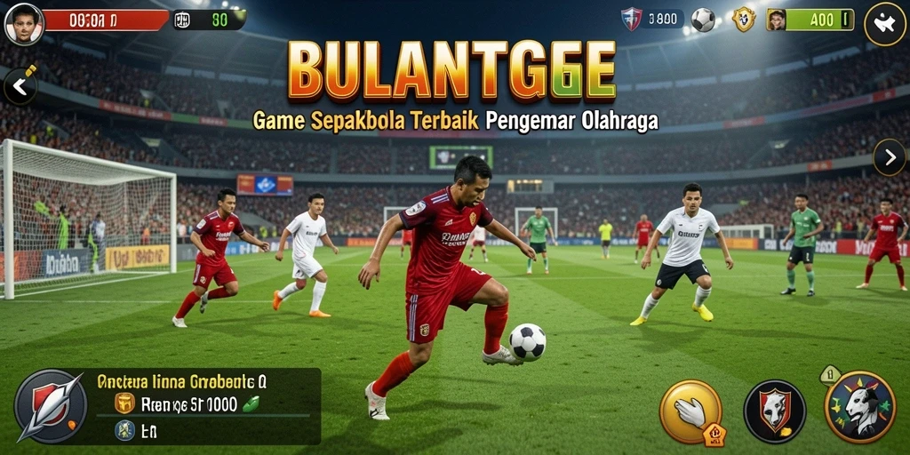 Tampilan gameplay <strong>BULANTOGEL</strong> dengan aksi sepakbola yang mendebarkan.