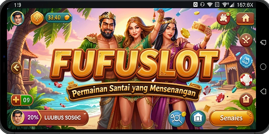 Tangkapan layar menunjukkan gameplay FUFUSLOT yang penuh warna dan menarik.