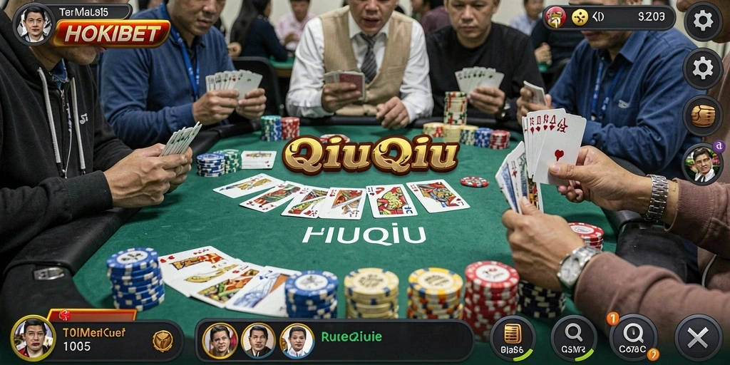 Gameplay QiuQiu yang seru dan interaktif di HOKIBET.