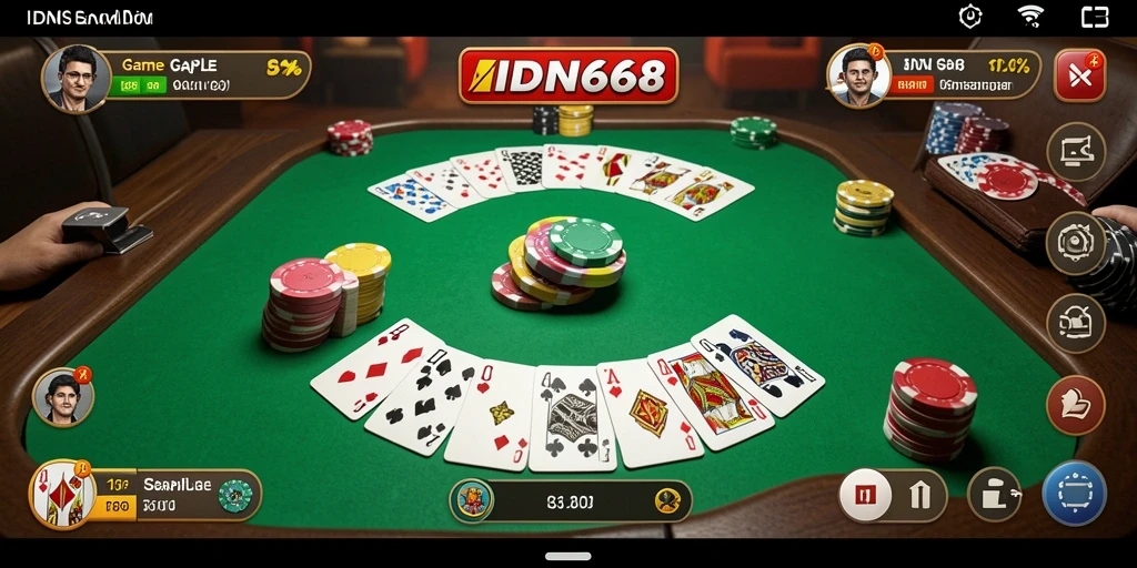 Tampilan gameplay Gaple yang menarik dan interaktif.