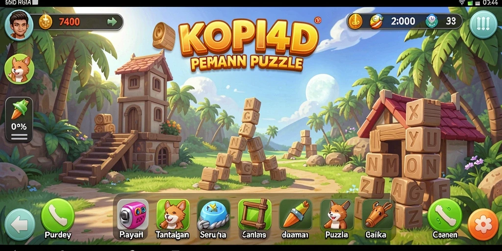 Screenshot <strong>KOPI4D</strong> memperlihatkan gameplay menantang dari permainan puzzle yang menarik.