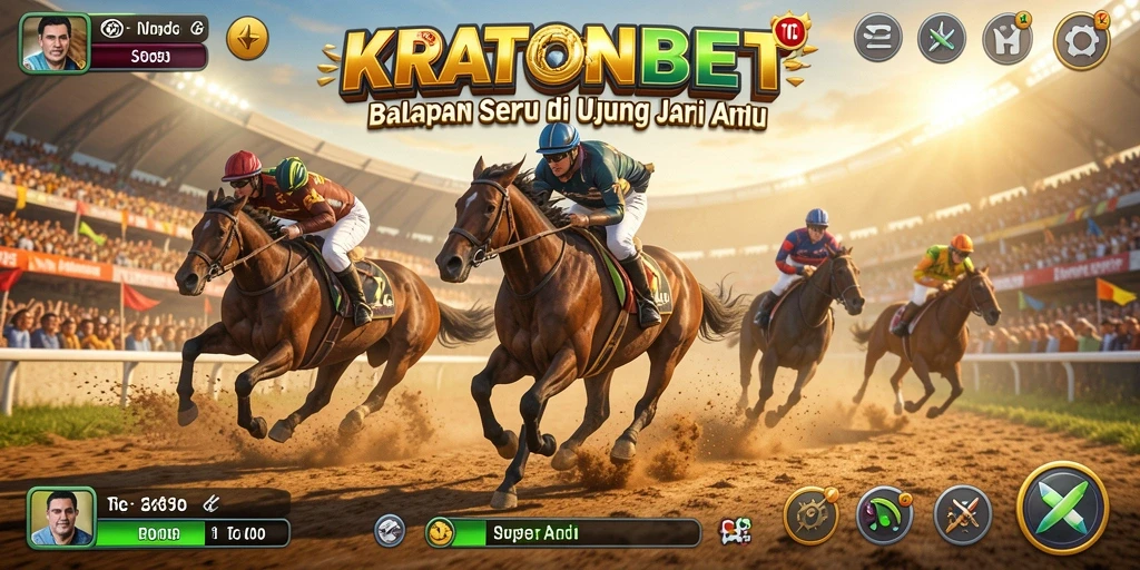 Tampilan gameplay Racing yang mendebarkan dari KRATONBET.