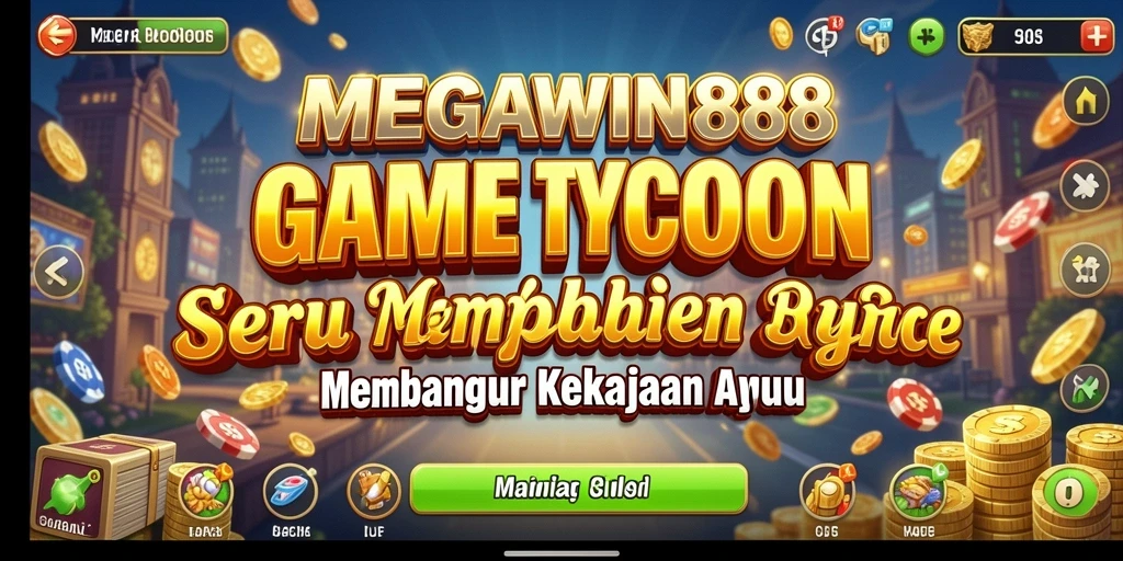 Tangkapan layar gameplay MEGAWIN888 menampilkan aktivitas pengelolaan bisnis yang seru.