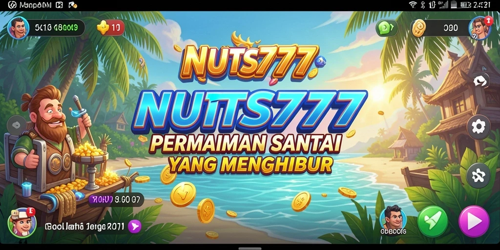 Tangkapan layar NUTS777 menampilkan gameplay yang mengasyikkan dan penuh warna.