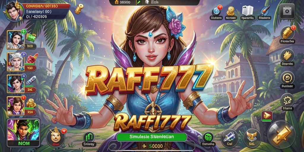 Tampilan gameplay RAFFI777 yang menarik dengan berbagai aktivitas simulasi.