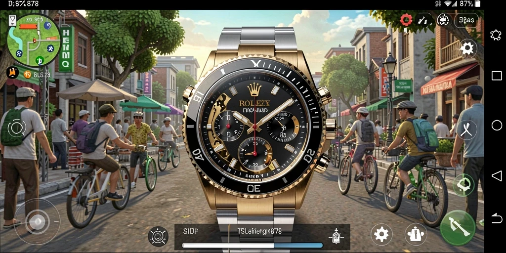 Screenshot permainan ROLEX878 menampilkan aktivitas simulasi yang menarik.