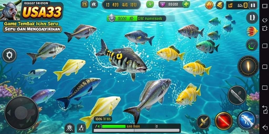 Tangkapan layar gameplay menarik dalam RUSA33 Tembak Ikan.
