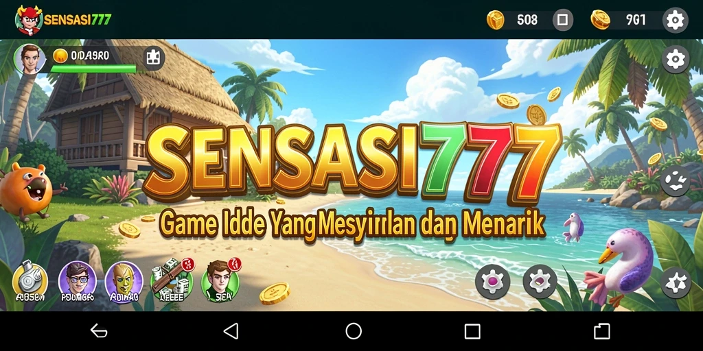 Screenshot gameplay SENSASI777 dengan karakter yang beraksi.