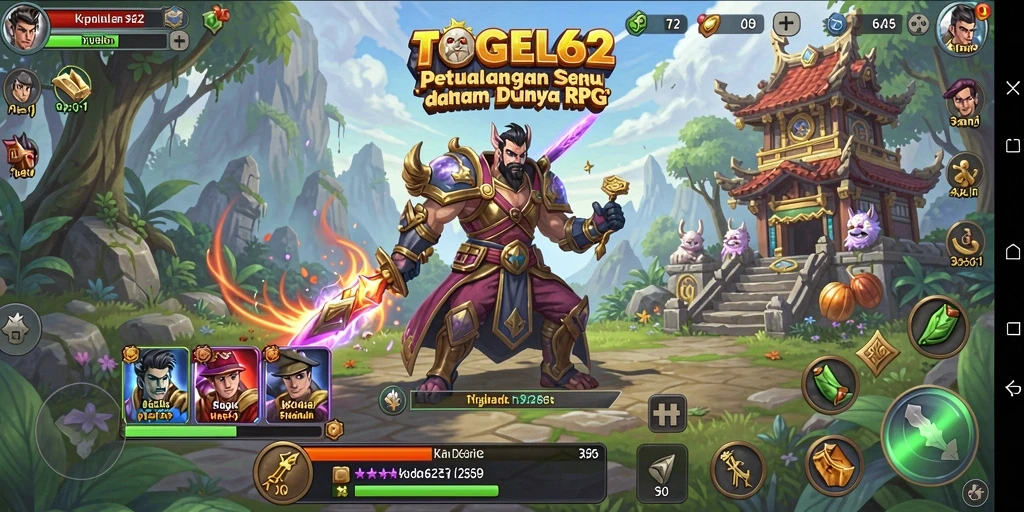 Tampilan seru gameplay RPG TOGEL62 yang menantang.